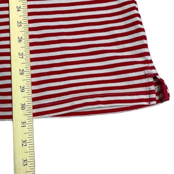 VTG Greg Norman Collection Polo Shirt Red & Ivory Stripes Men’s Size Large - Picture 10 of 12